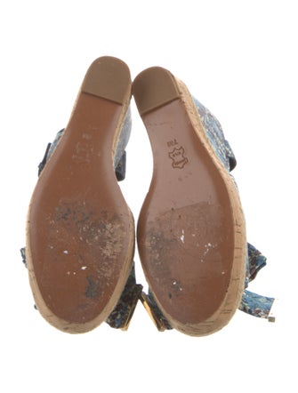 Tory Burch Canvas Floral Print Espadrilles