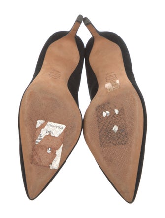 Tory Burch Suede Crystal Embellishments Pumps