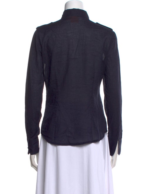 Tory Burch Long Sleeve Button-Up Top