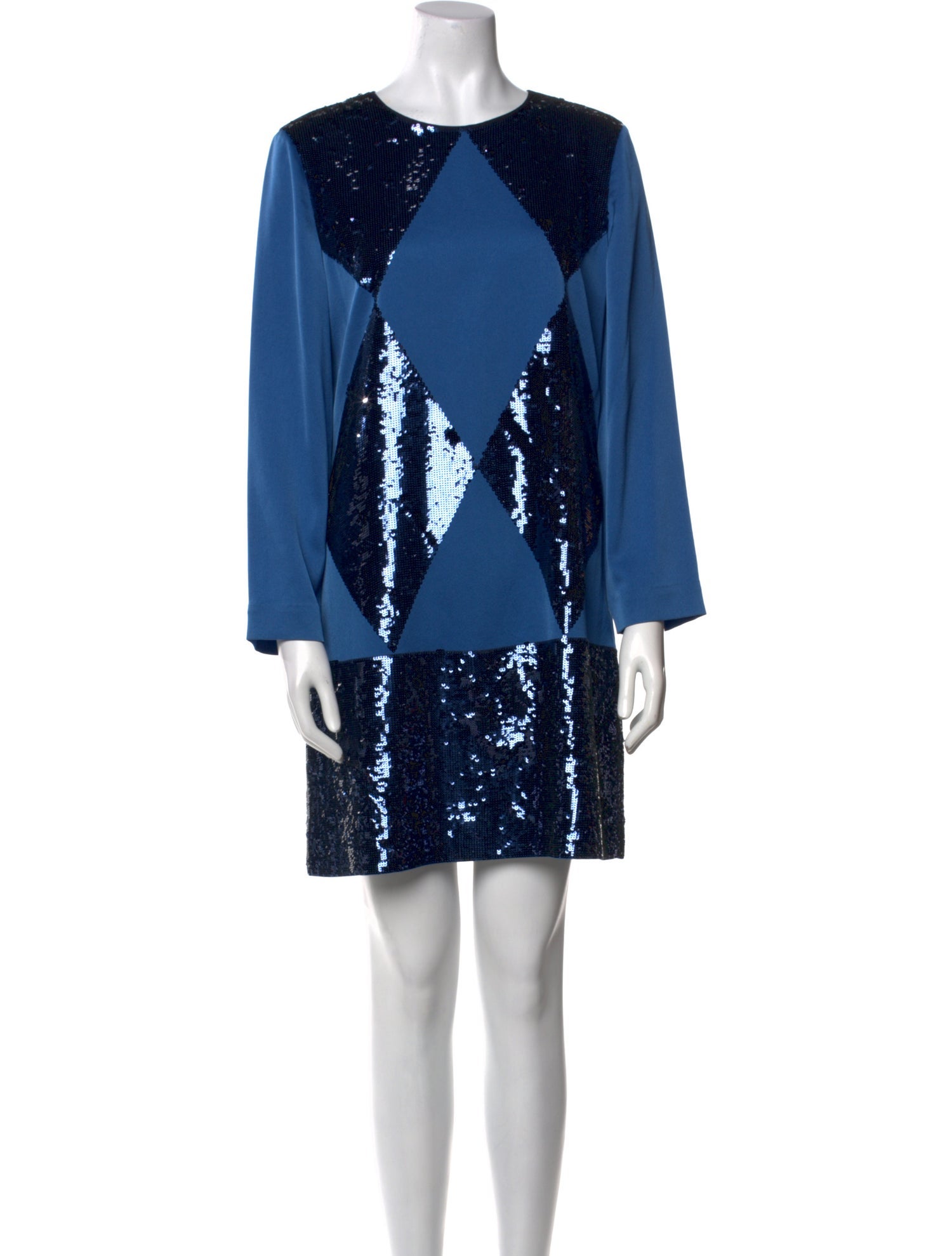 Tory Burch Colorblock Pattern Mini Dress