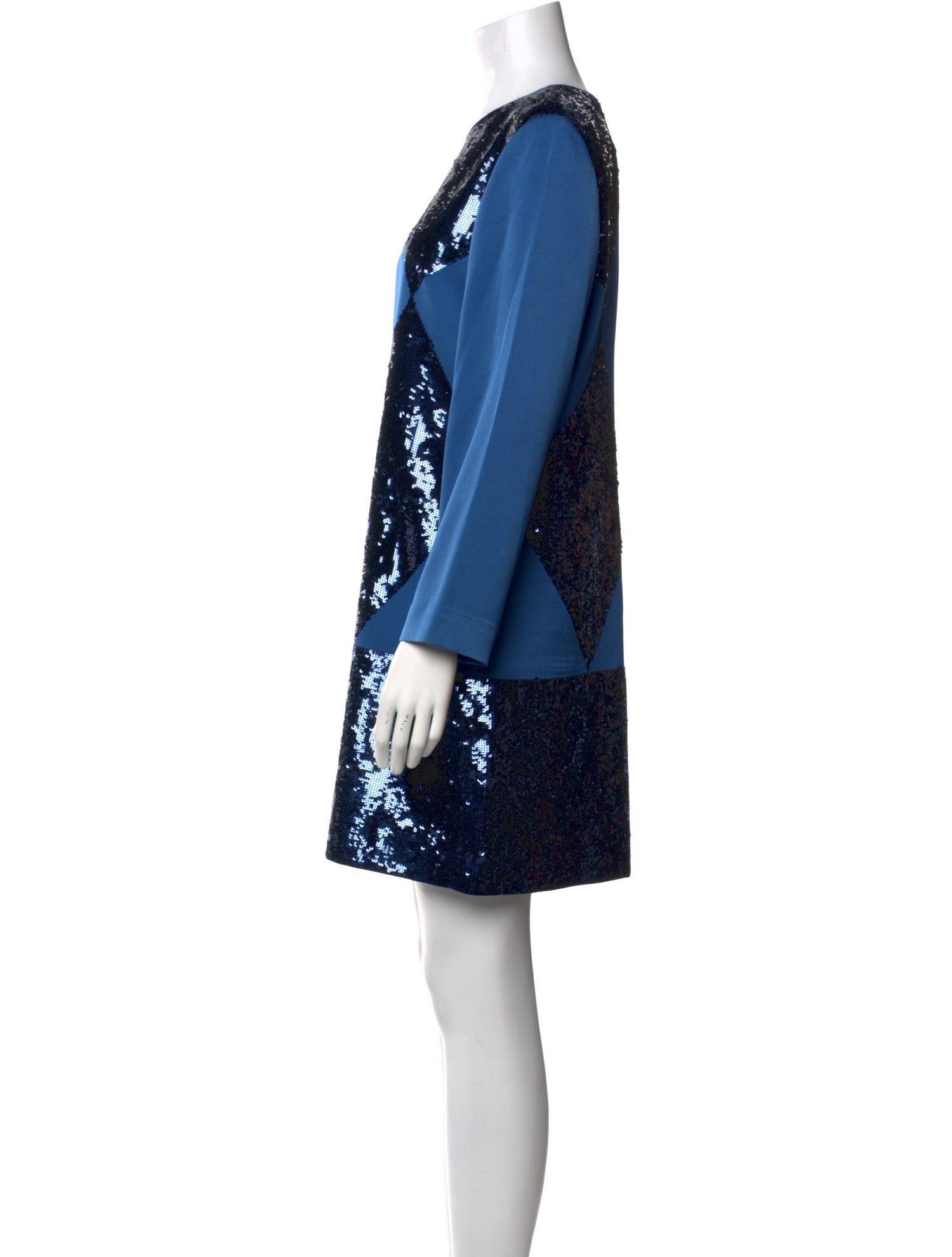 Tory Burch Colorblock Pattern Mini Dress