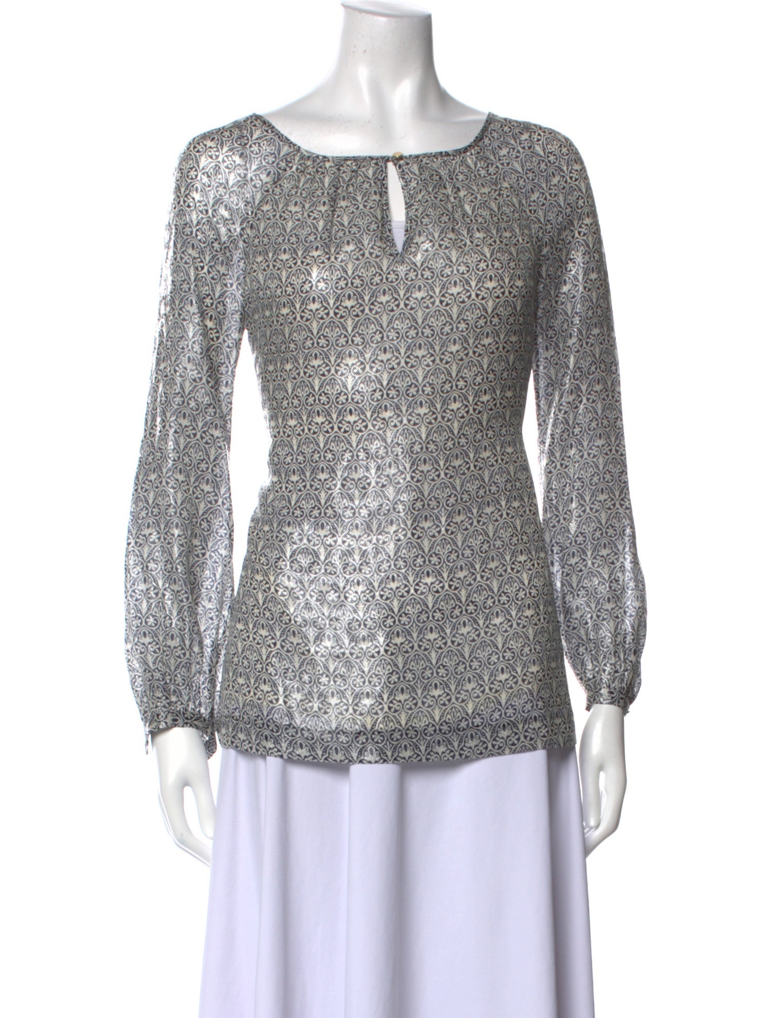 Tory Burch Silk Printed Blouse