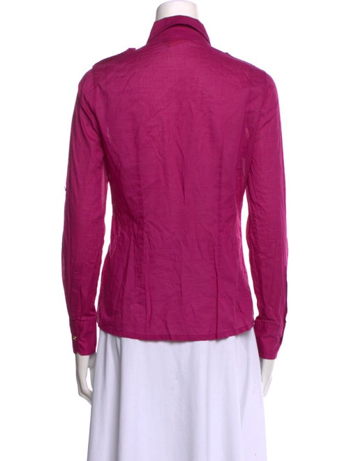 Tory Burch Long Sleeve Button-Up Top