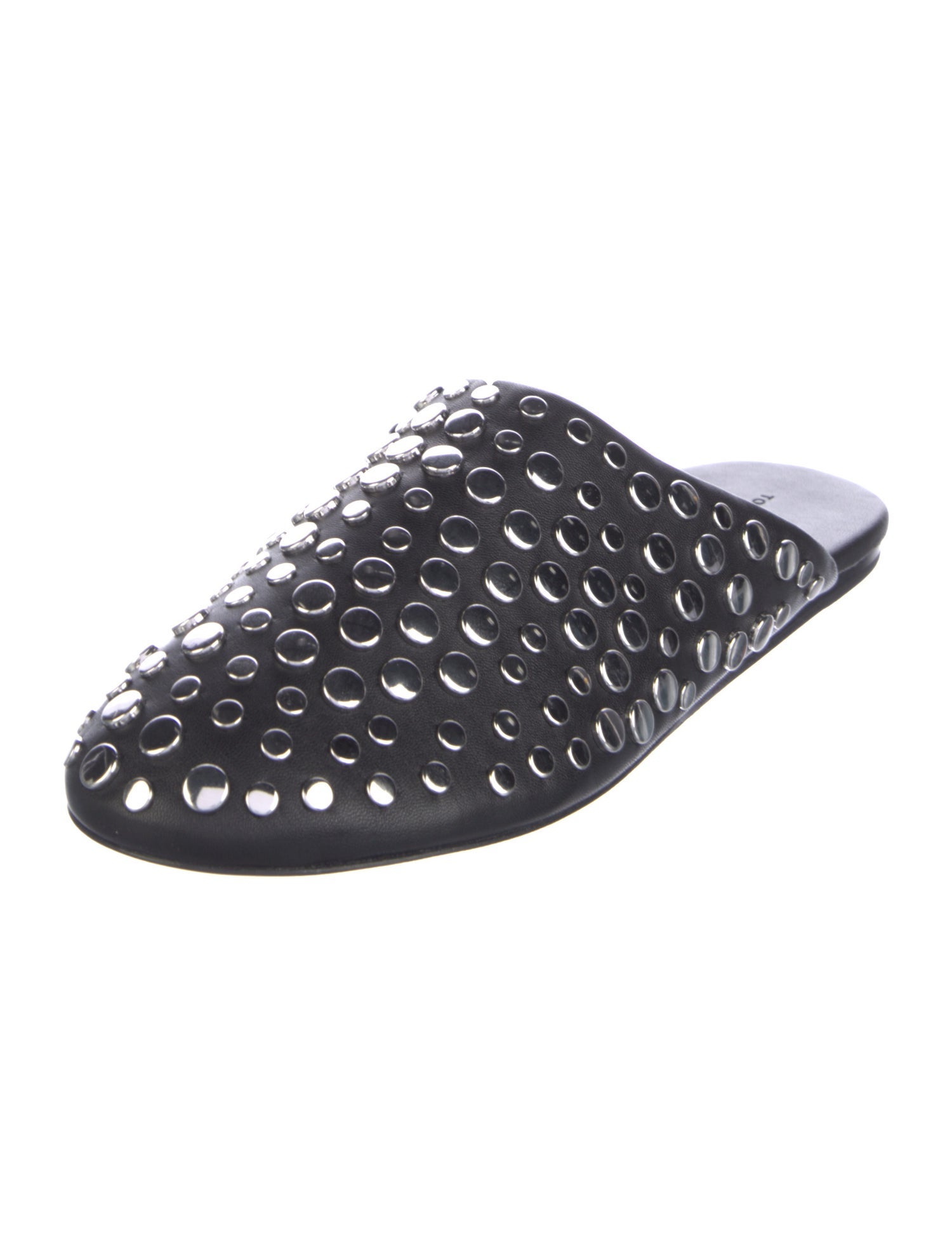 Tory Burch Leather Studded Accents Mules