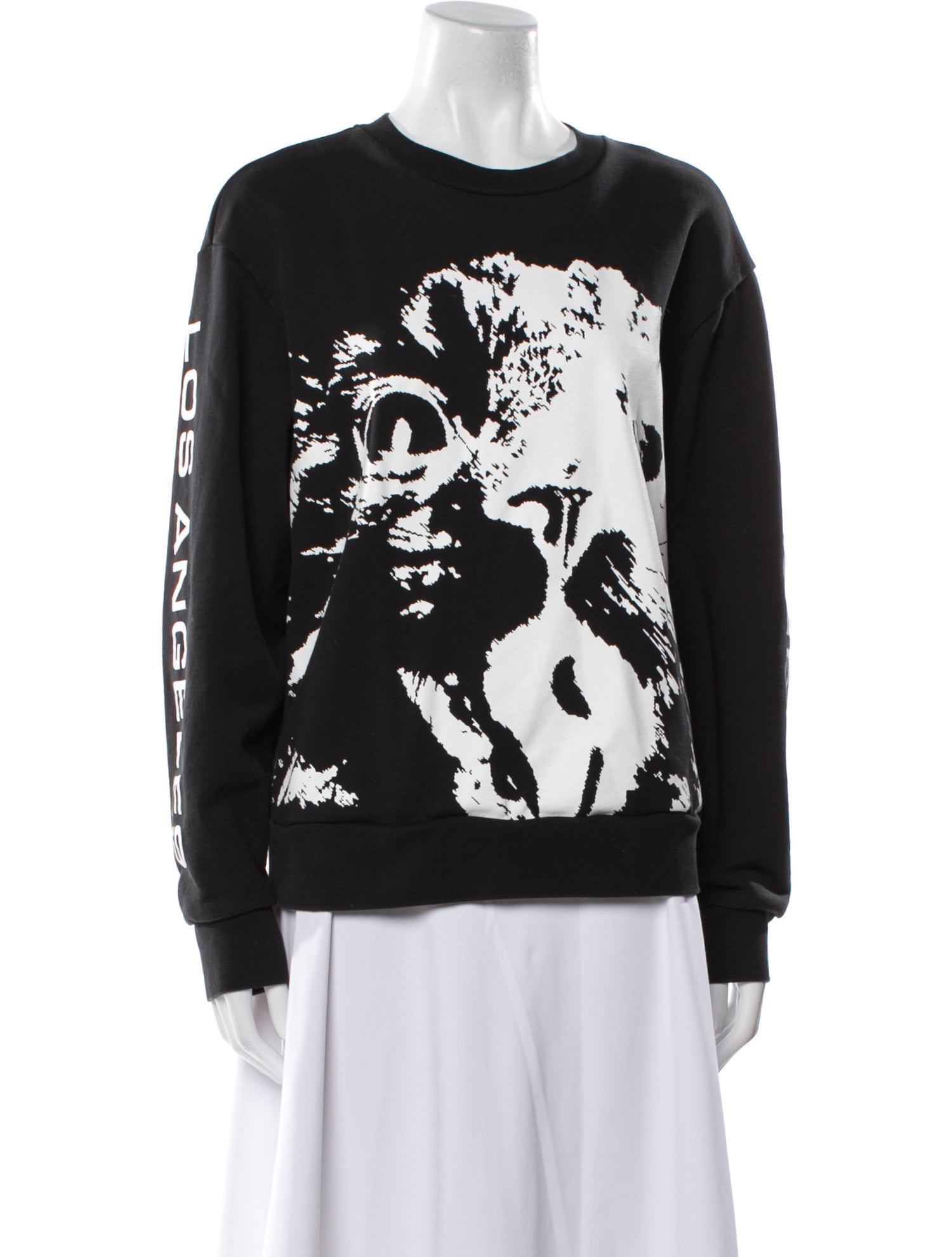 Tory Burch Graphic Print Crew Neck Sweatshirt