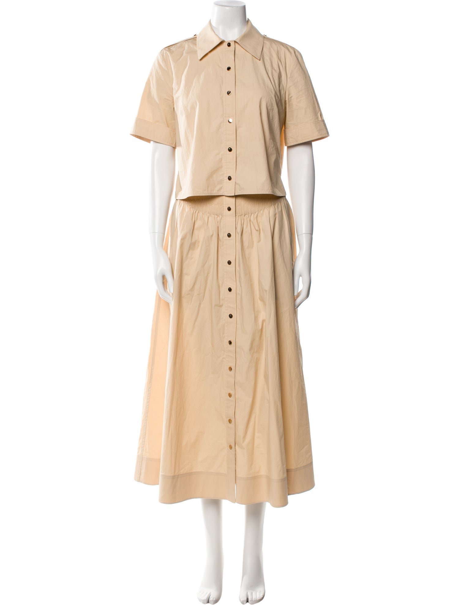 Tory Burch Pleated Accents Skirt Set