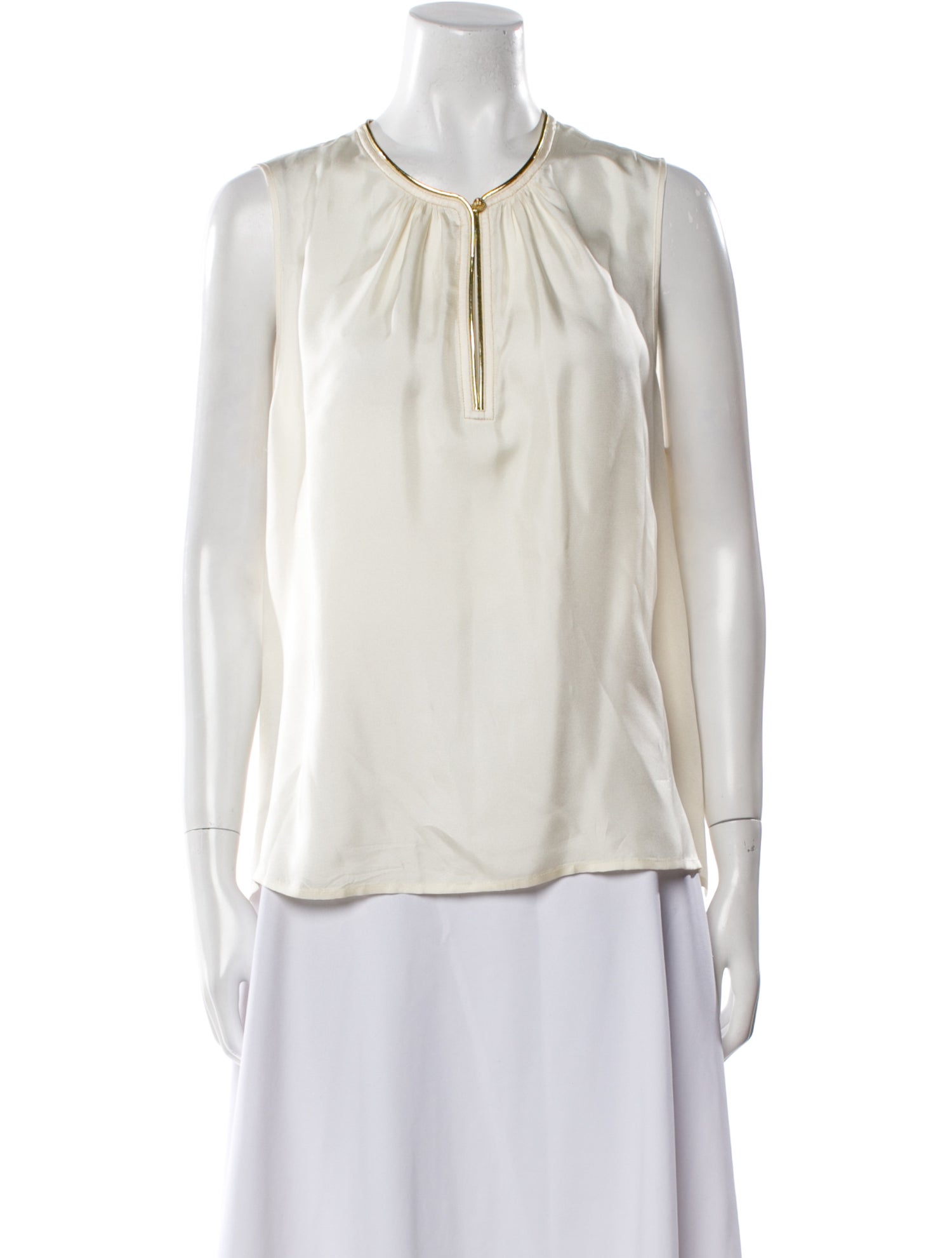 Tory Burch Silk V-Neck Blouse