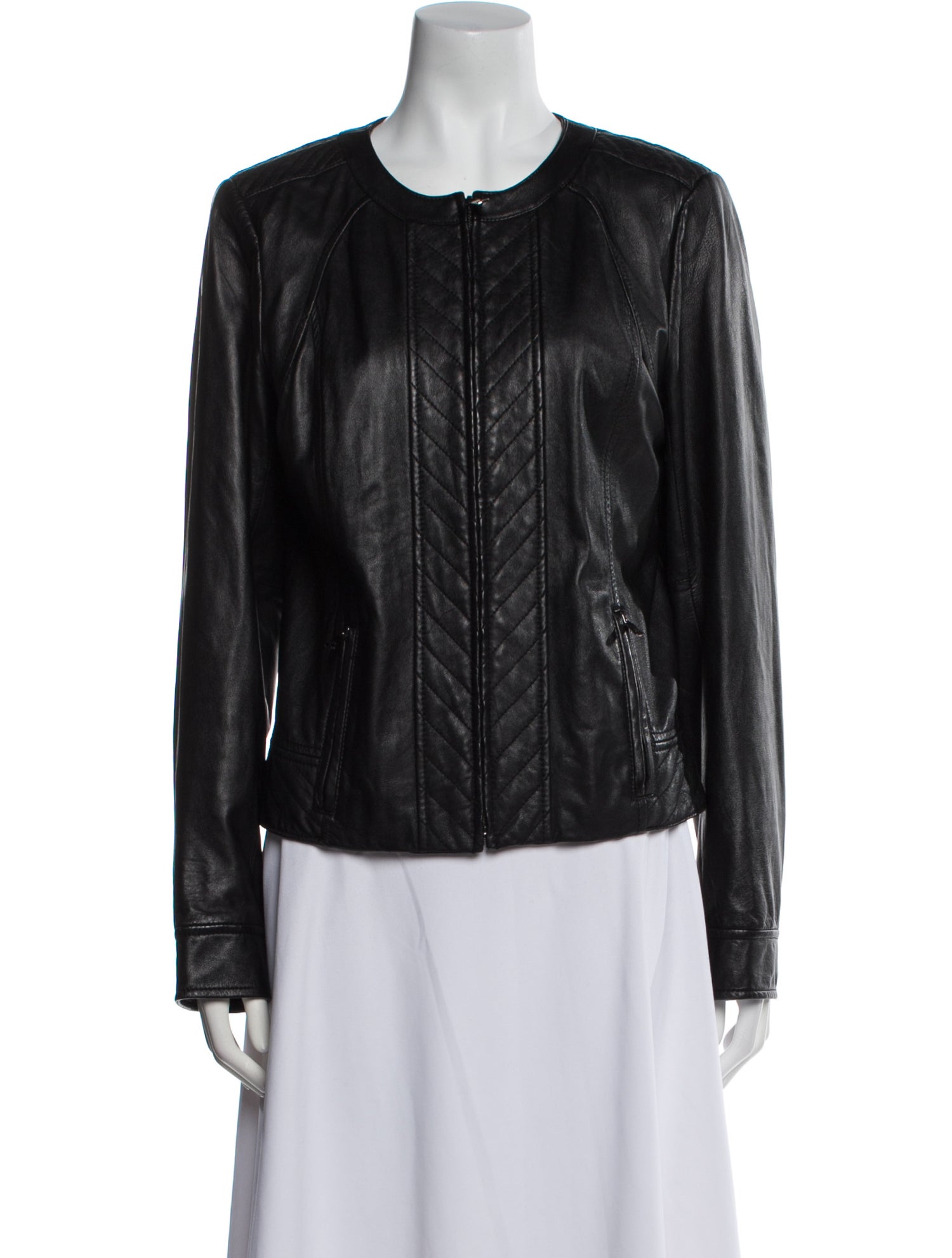 Tory Burch Leather Biker Jacket