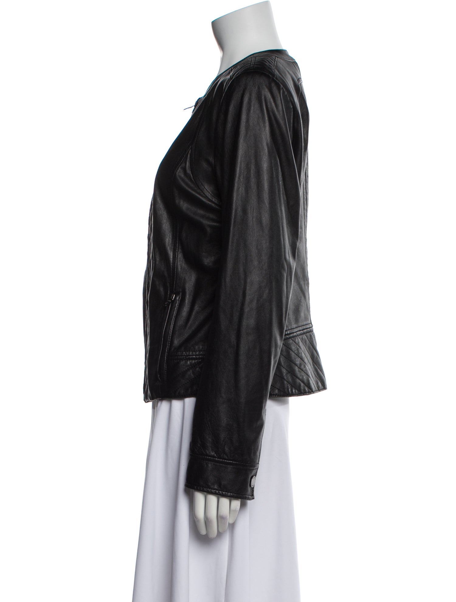 Tory Burch Leather Biker Jacket