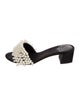 Tory Burch Satin Beaded Accents Slides