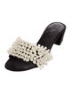 Tory Burch Satin Beaded Accents Slides
