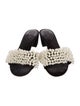 Tory Burch Satin Beaded Accents Slides
