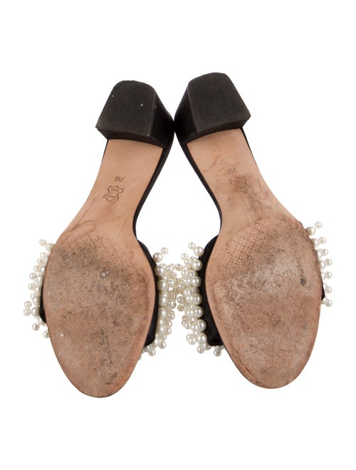 Tory Burch Satin Beaded Accents Slides