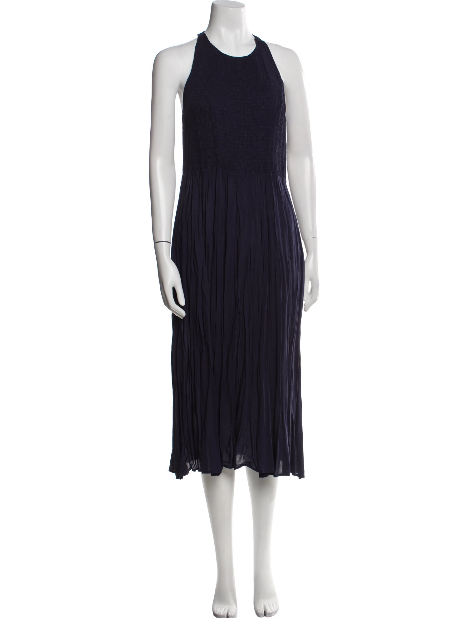 Tory Burch Crew Neck Midi Length Dress