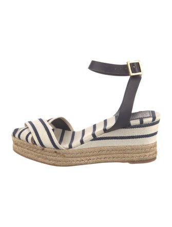 Tory Burch Canvas Printed Espadrilles