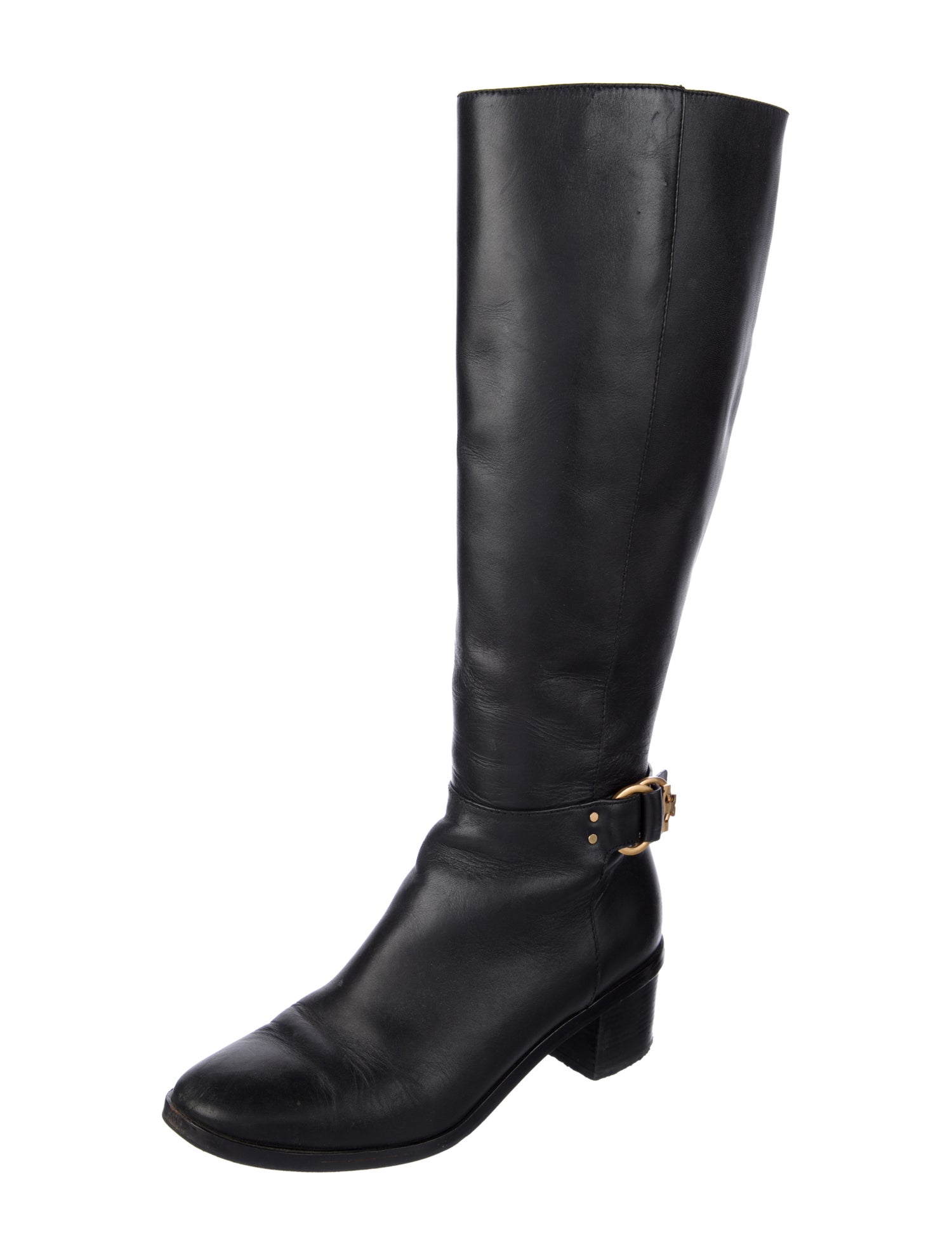 Tory Burch Leather Riding Boots