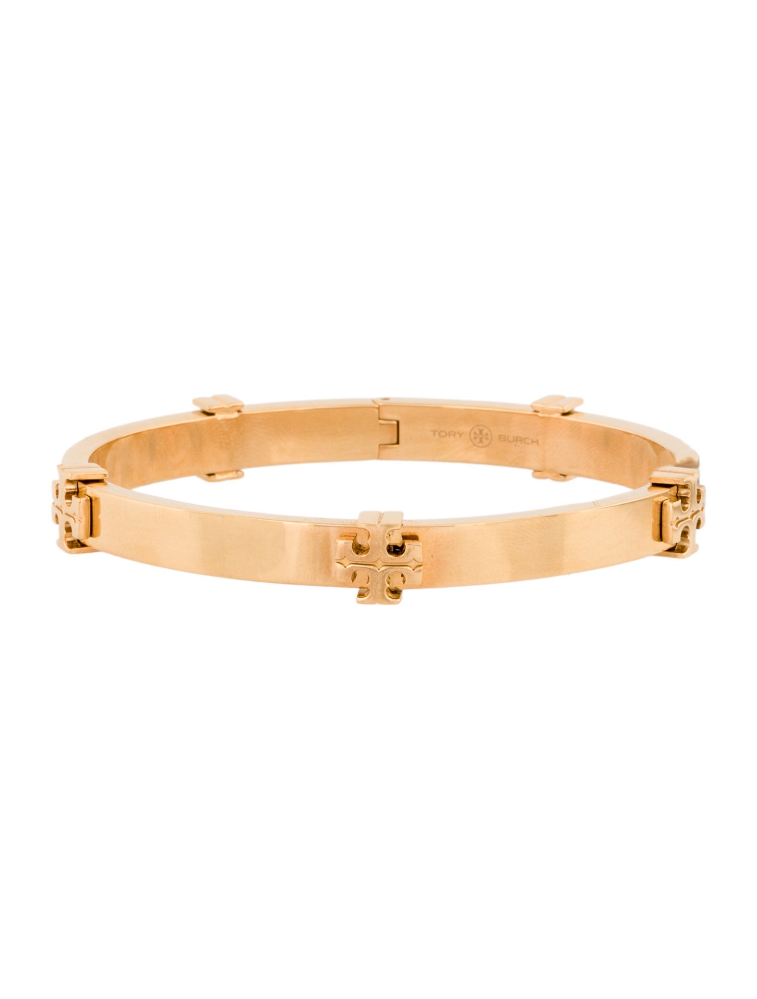 Tory Burch Classic Logo Hinged Bangle