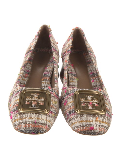 Tory Burch Tweed Pattern Mules