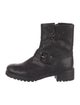 Tory Burch Leather Moto Boots