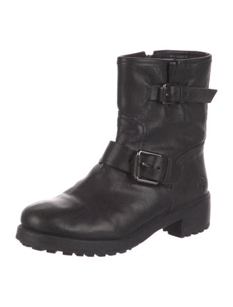 Tory Burch Leather Moto Boots