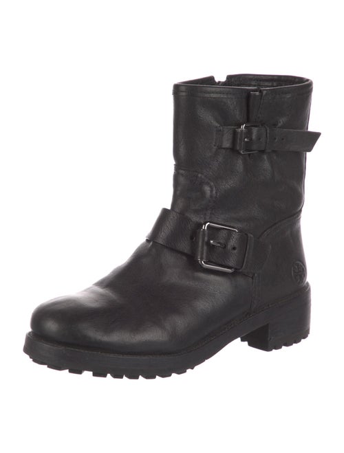 Tory Burch Leather Moto Boots