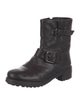 Tory Burch Leather Moto Boots