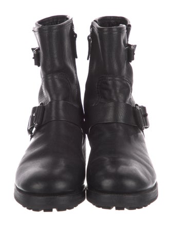 Tory Burch Leather Moto Boots