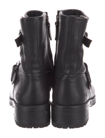 Tory Burch Leather Moto Boots