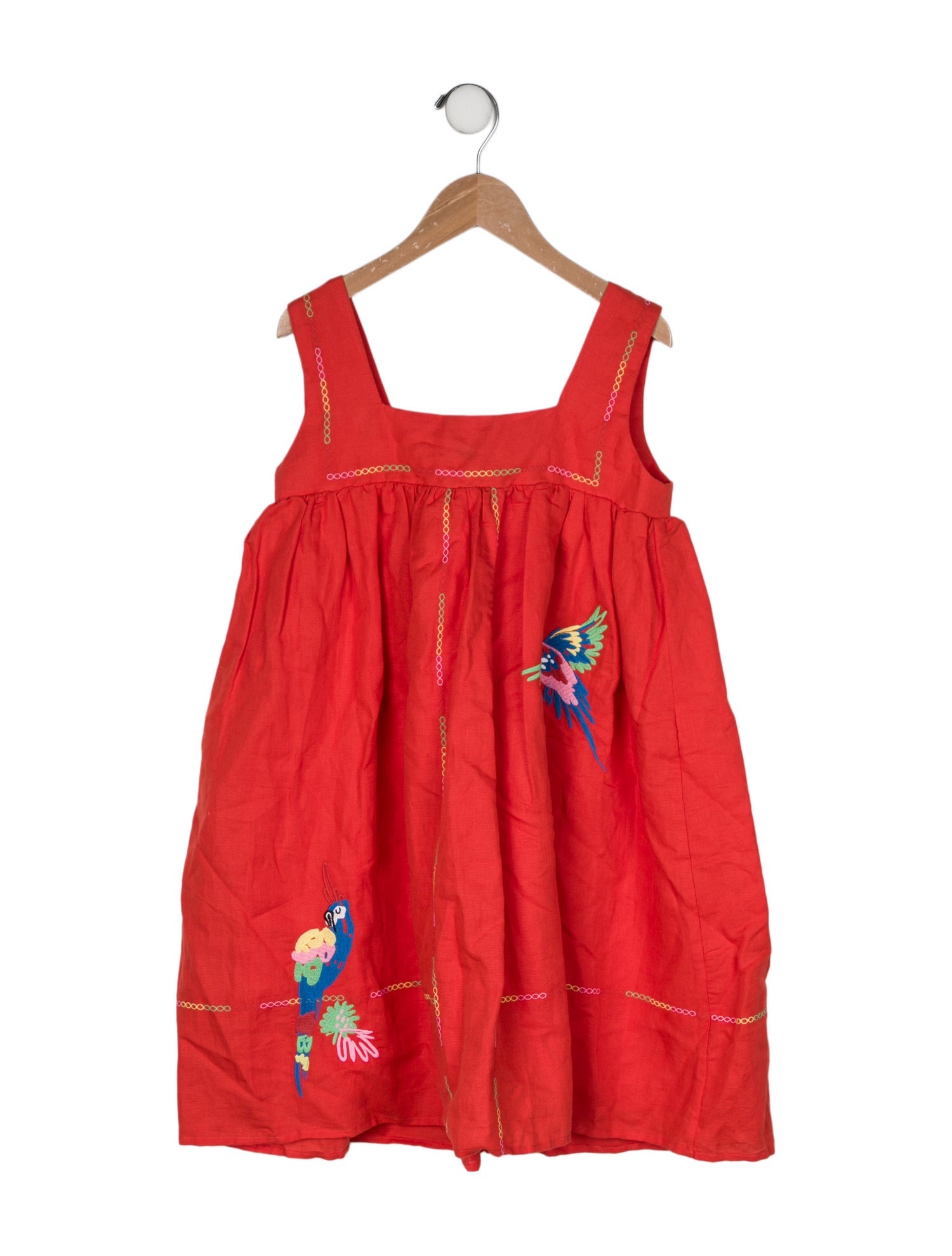 Tory Burch Girls' Embroidered Sleeveless Dress