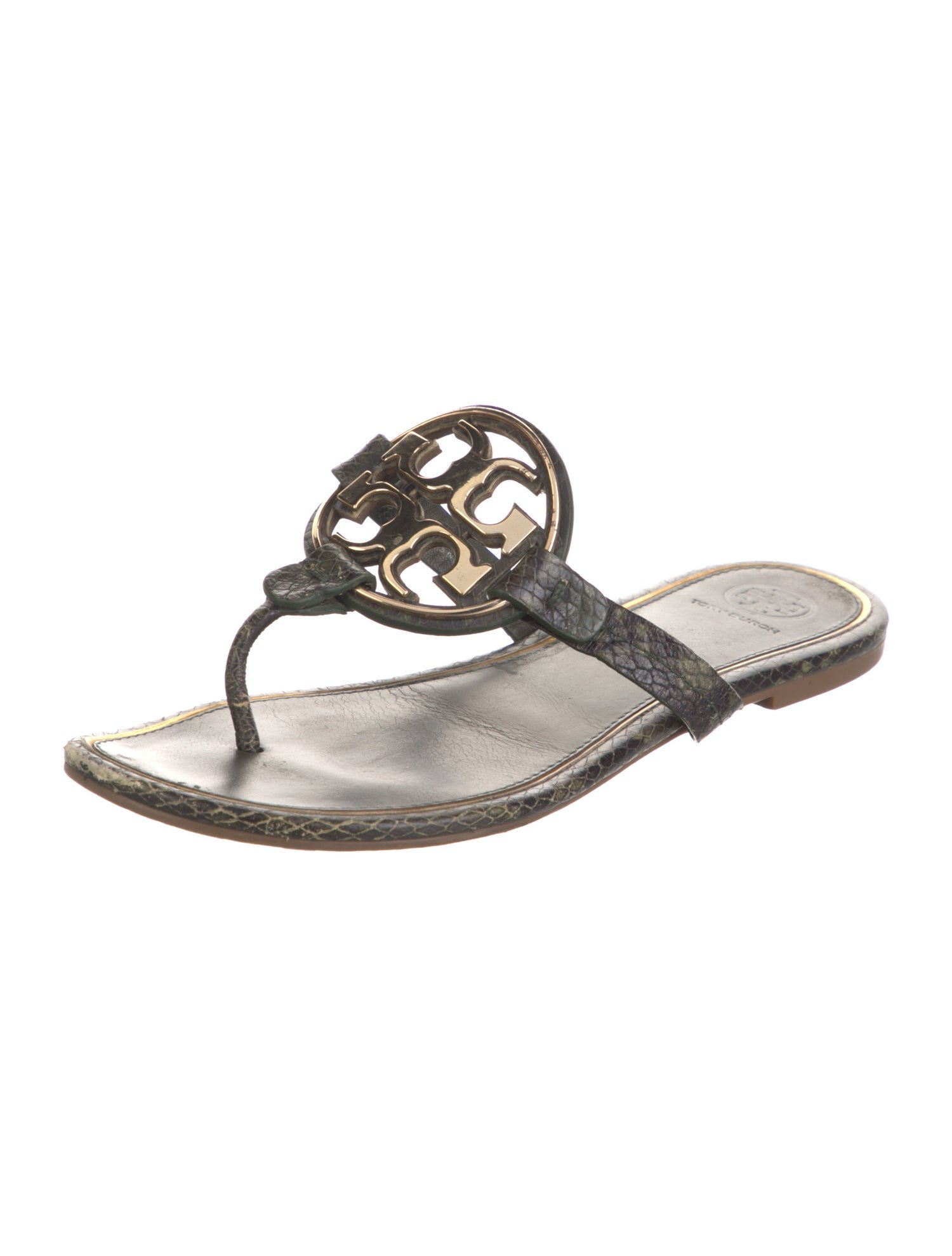 Tory Burch Leather Slides