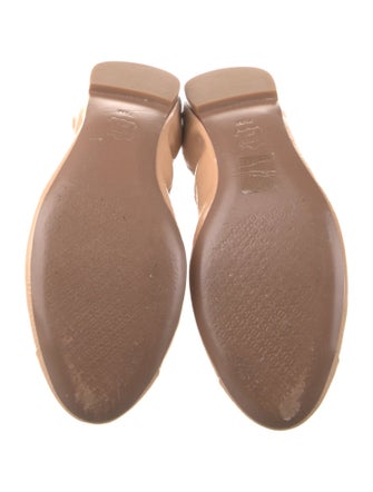 Tory Burch Patent Leather Grosgrain Trim Ballet Flats