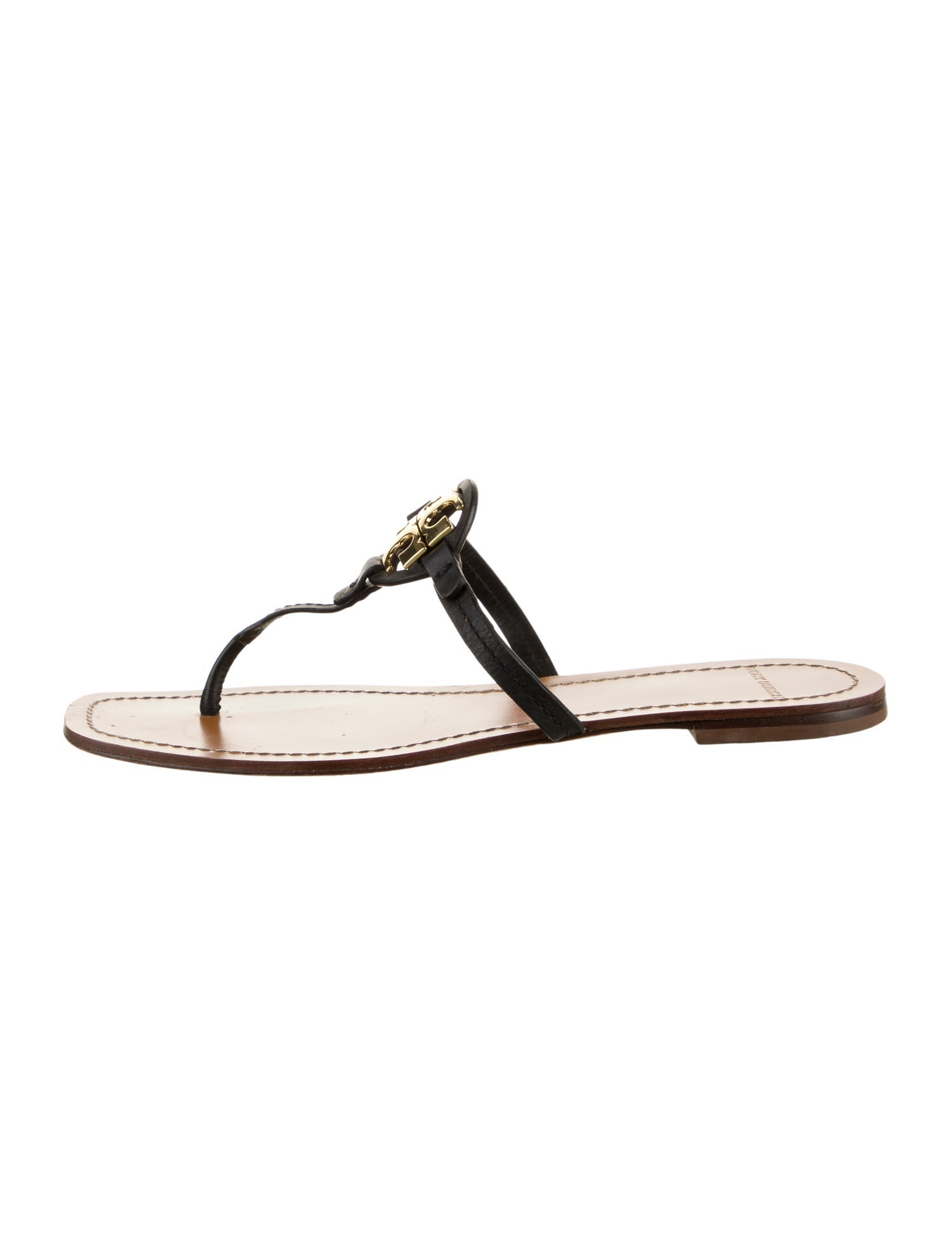Tory Burch Leather T-Strap Sandals