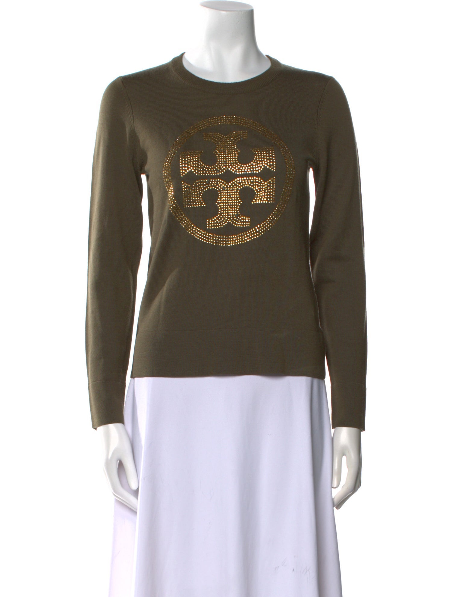 Tory Burch Wool Graphic Print Sweater