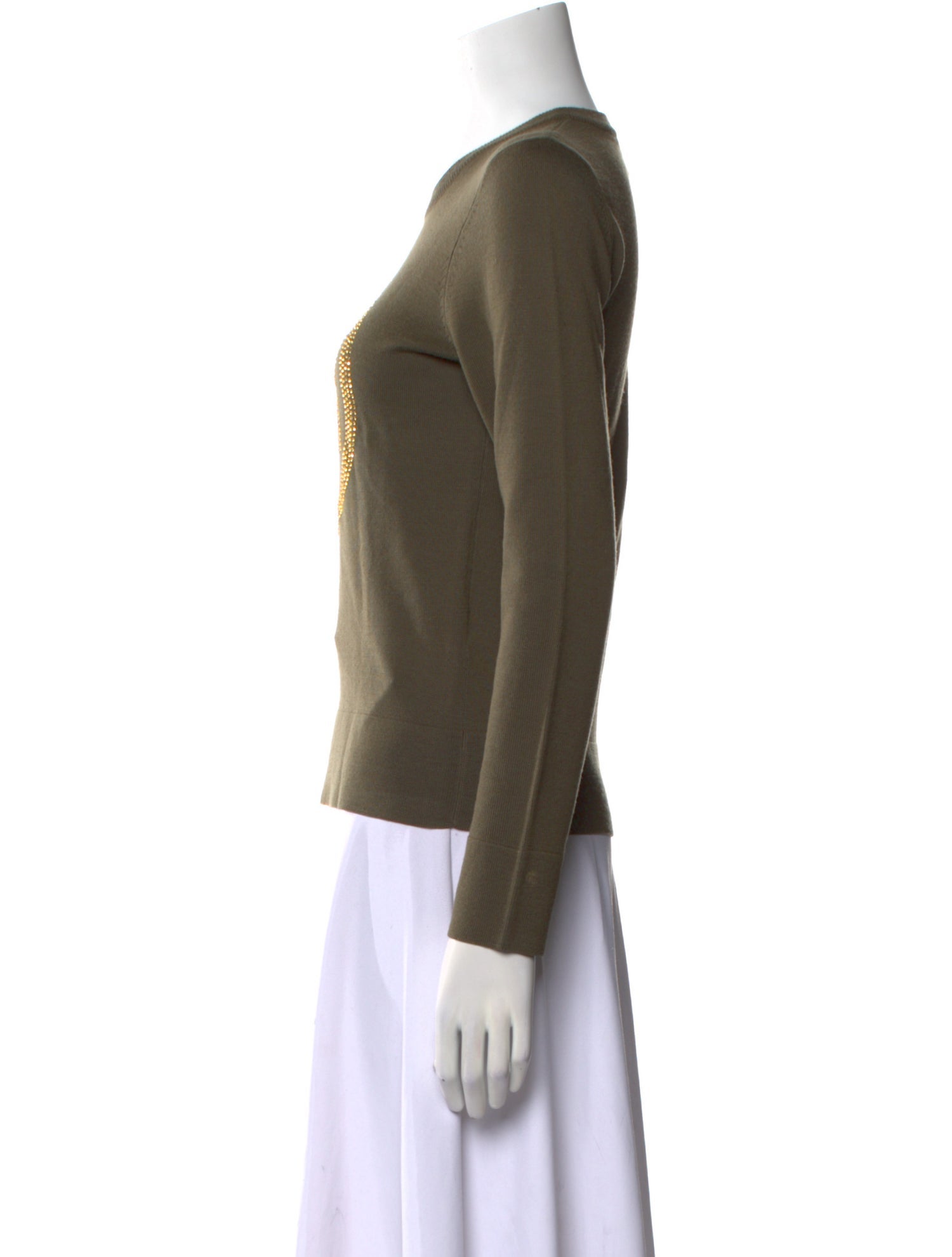 Tory Burch Wool Graphic Print Sweater