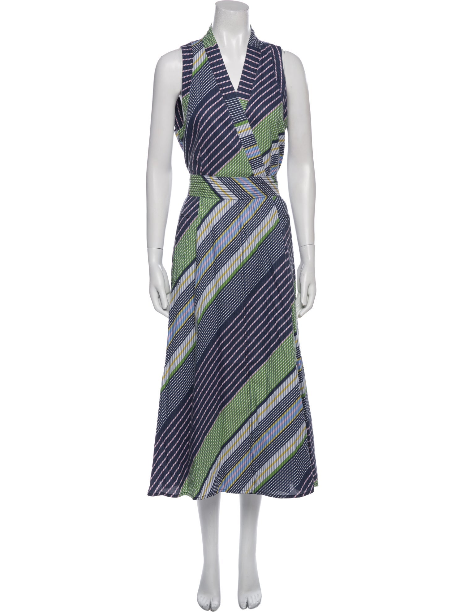 Tory Burch Striped Long Dress