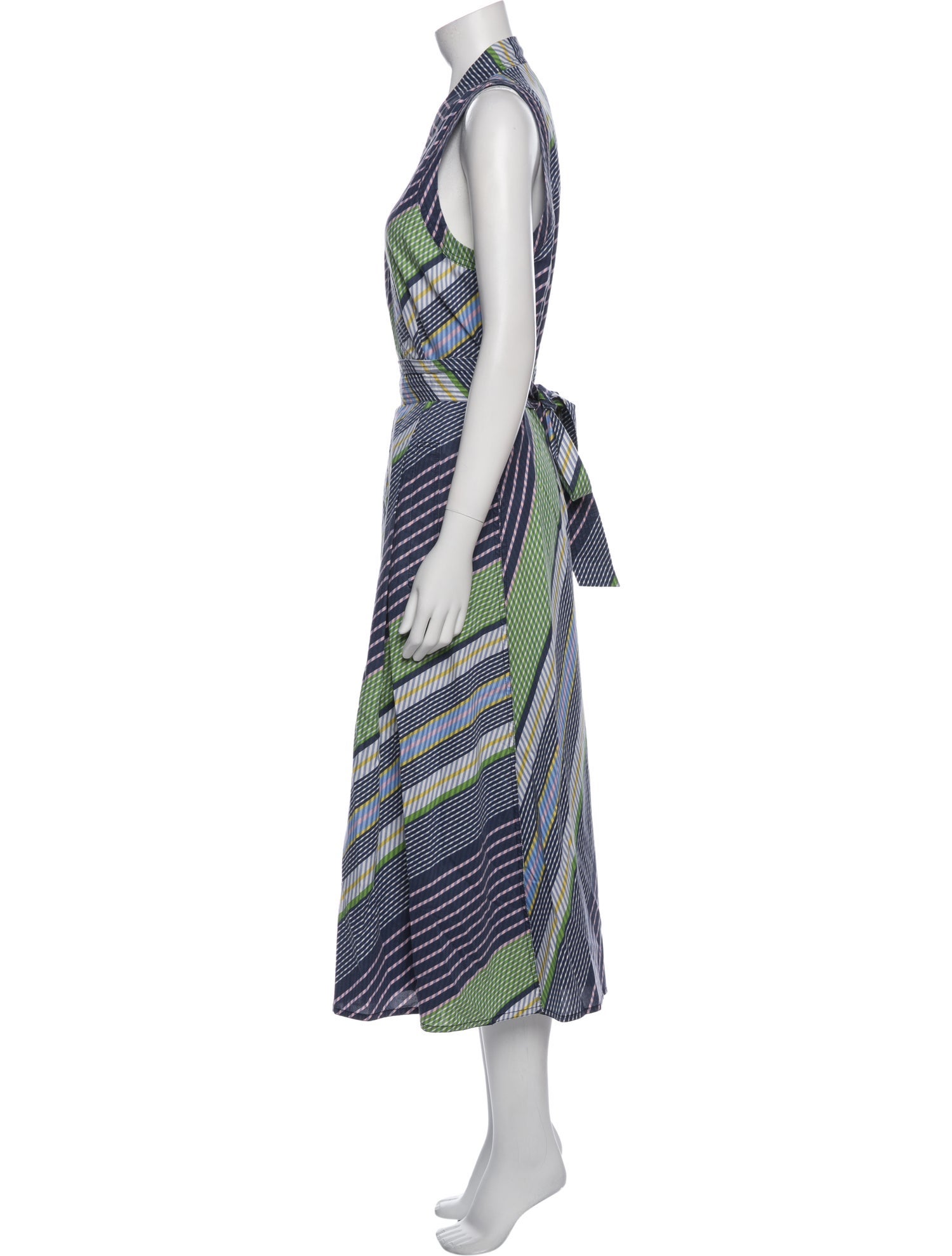 Tory Burch Striped Long Dress