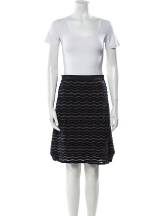 Tory Burch Merino Wool Printed Skirt Set