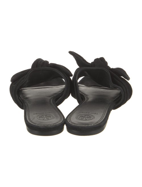 Tory Burch Suede Bow Accents Slides