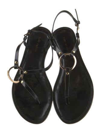 Tory Burch Leather T-Strap Sandals