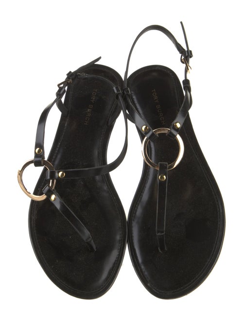 Tory Burch Leather T-Strap Sandals