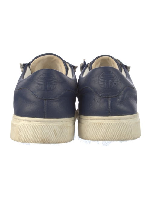 Tory Burch Leather Ruffle Embellishment Sneakers