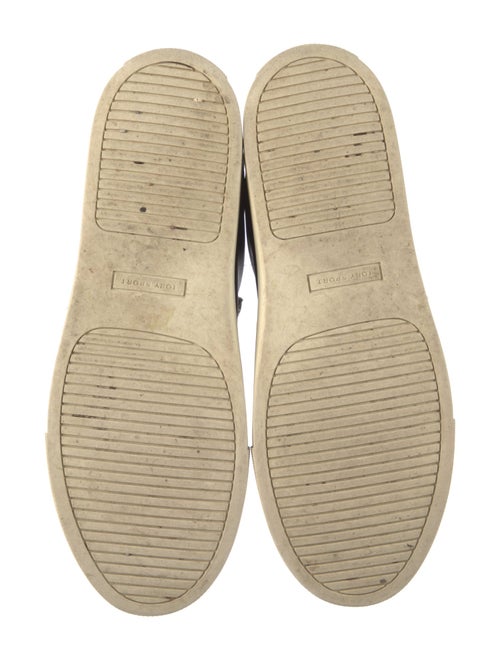 Tory Burch Leather Ruffle Embellishment Sneakers