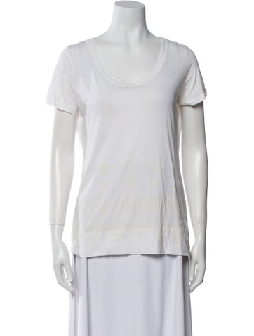 Tory Burch Tops Supima Cotton Scoop Neck T-Shirt S