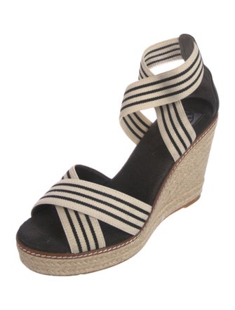 Tory Burch Canvas Striped Espadrilles