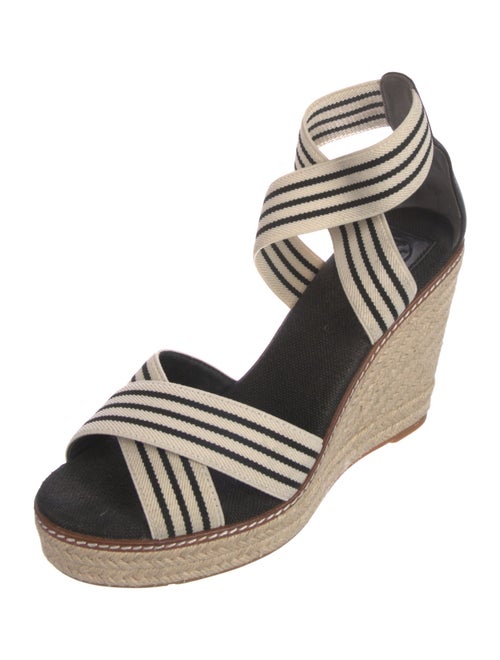 Tory Burch Canvas Striped Espadrilles