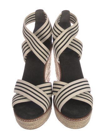 Tory Burch Canvas Striped Espadrilles