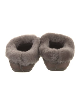 Tory Burch Shearling Lasercut Accents Mules