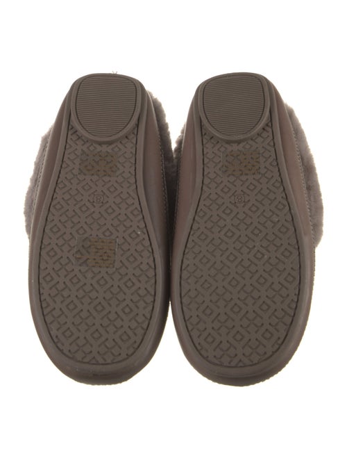 Tory Burch Shearling Lasercut Accents Mules
