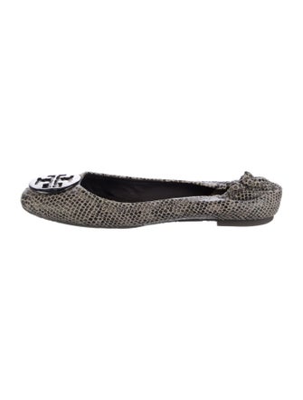 Tory Burch Snakeskin Animal Print Ballet Flats