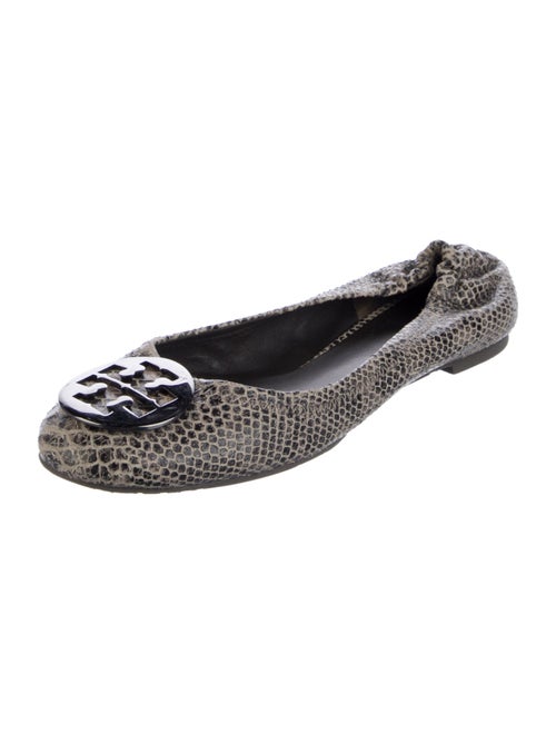 Tory Burch Snakeskin Animal Print Ballet Flats